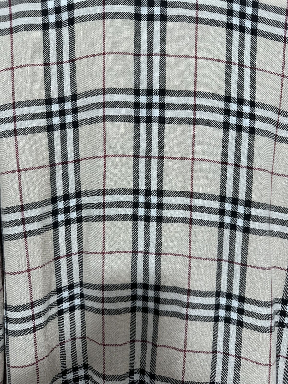 Burberry × Designer × Vintage VTG Burberry Shirt Women’s Linen Check Nova Size US8 GB 12 Size M / US 6-8 / IT 42-44 - 8 Thumbnail