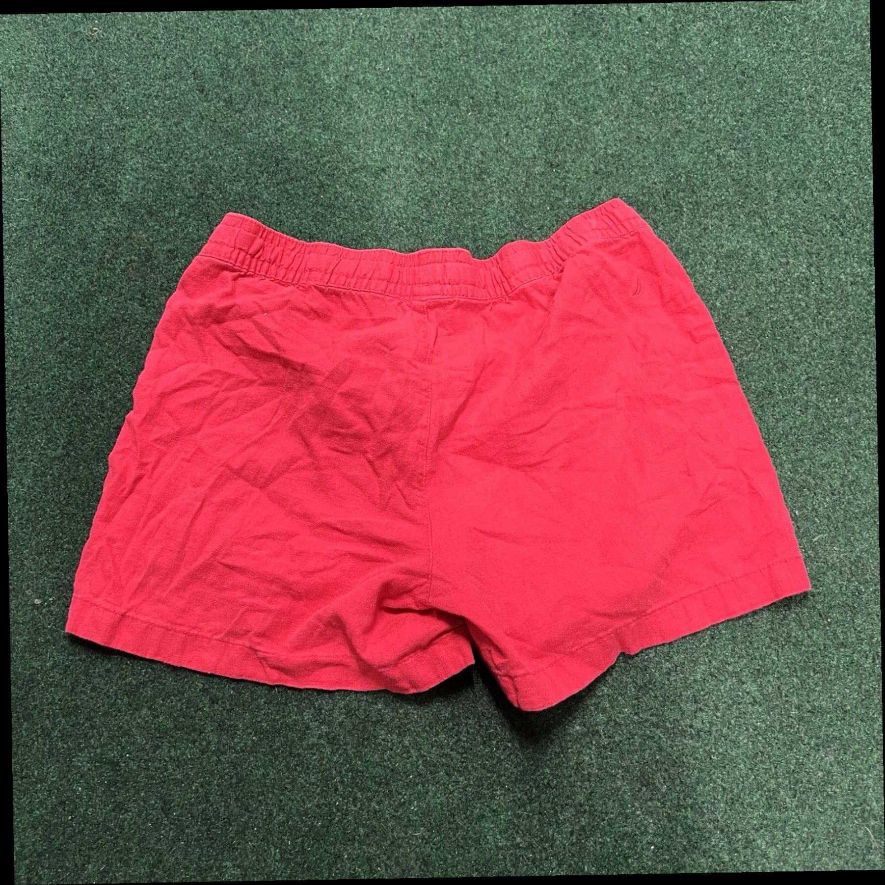 Nautica Nautica Shorts Womens Size M Red Linen Blend Pockets Casual Size 32" / US 10 / IT 46 - 7 Thumbnail