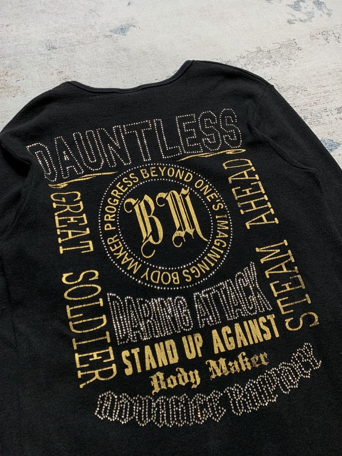 If Six Was Nine × Japanese Brand × Le Grande Bleu (L.G.B.) Gothic Style Glitter Long Sleeve Tee Undefined Size US L / EU 52-54 / 3 - 3 Thumbnail