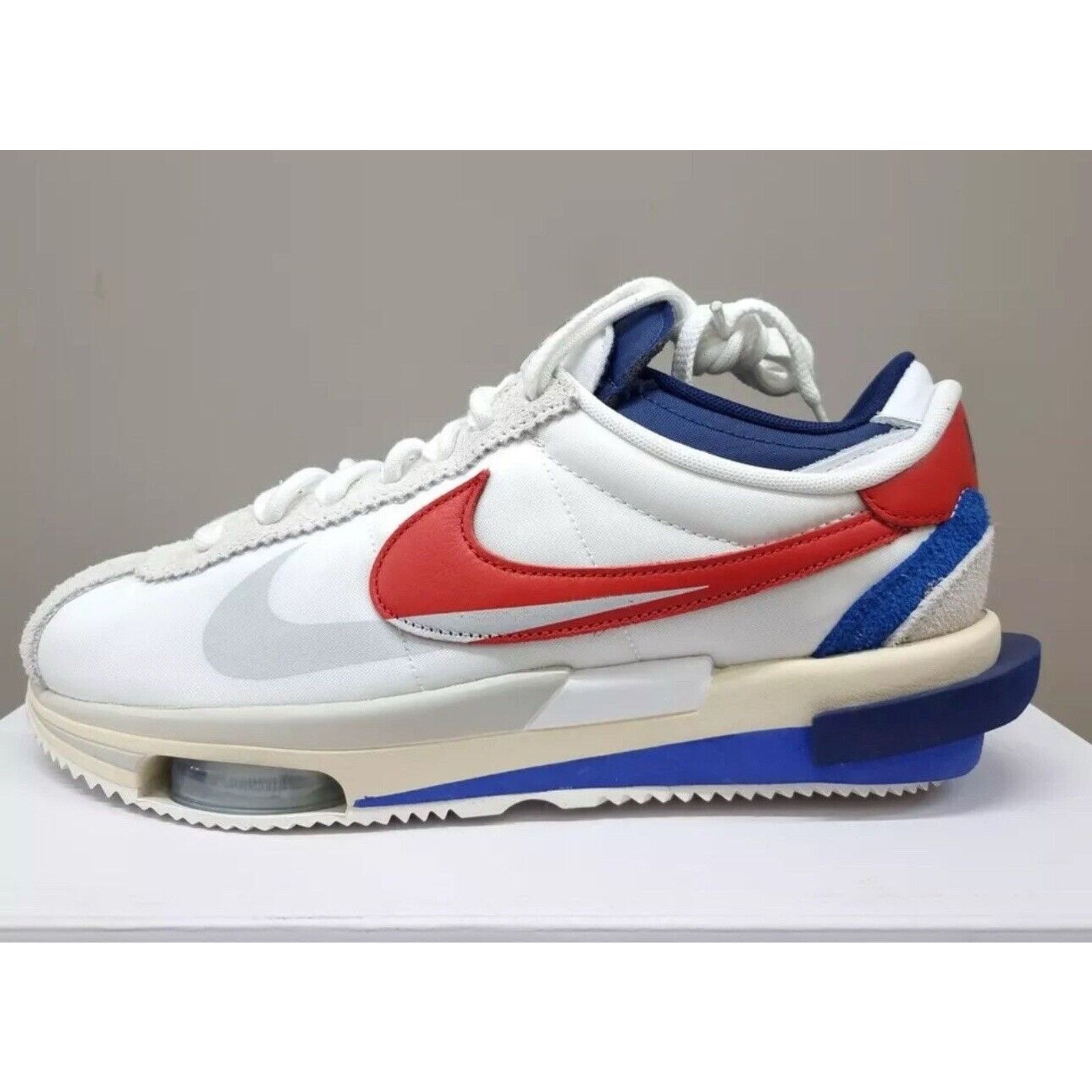 Nike Nike Zoom Cortez Sacai White University Red DQ0581-100 Men 8 Size US 8 / EU 41 - 1 Thumbnail