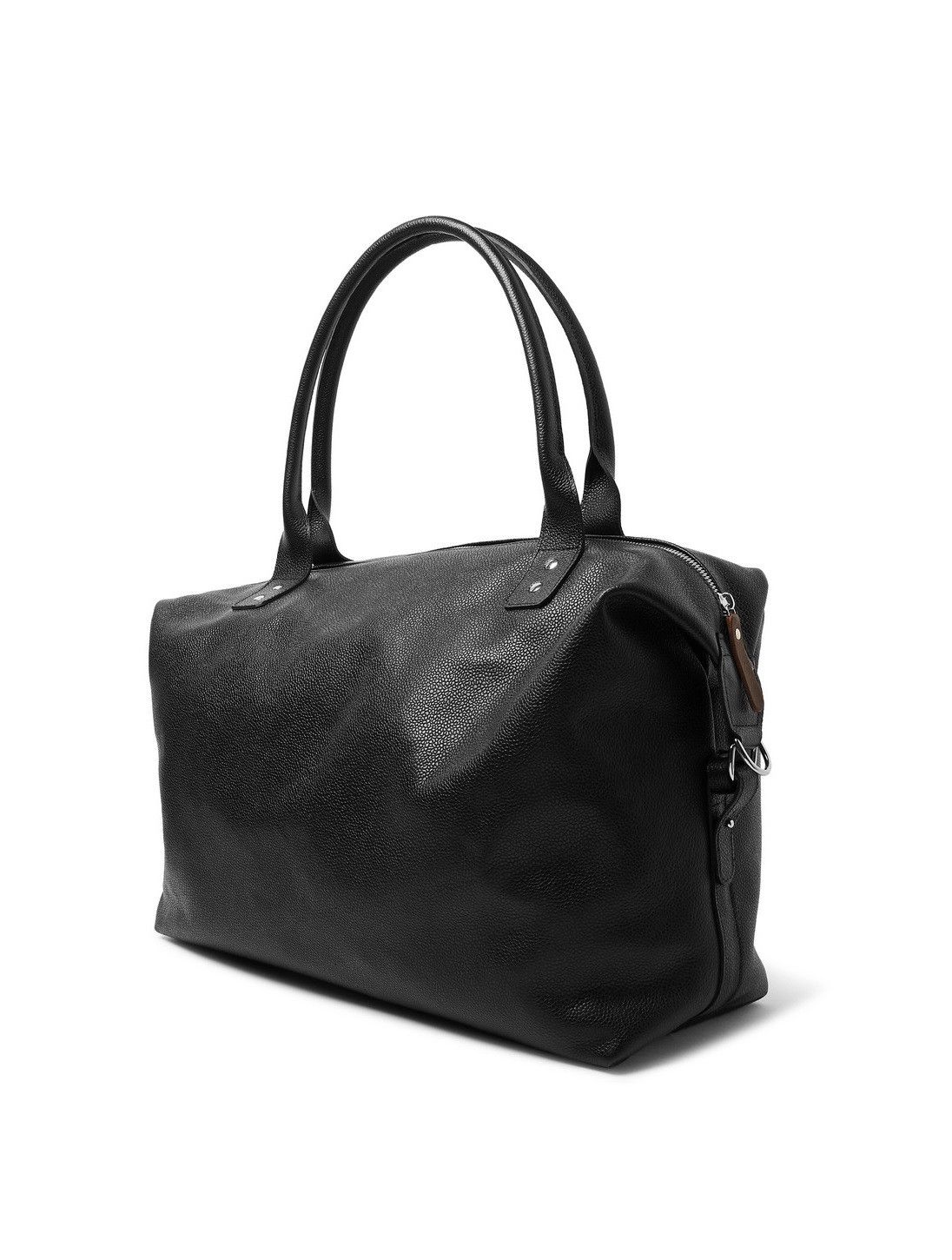 image of Oliver Spencer Doctor's Bag Holdall - Black Grain Leather, Men's
