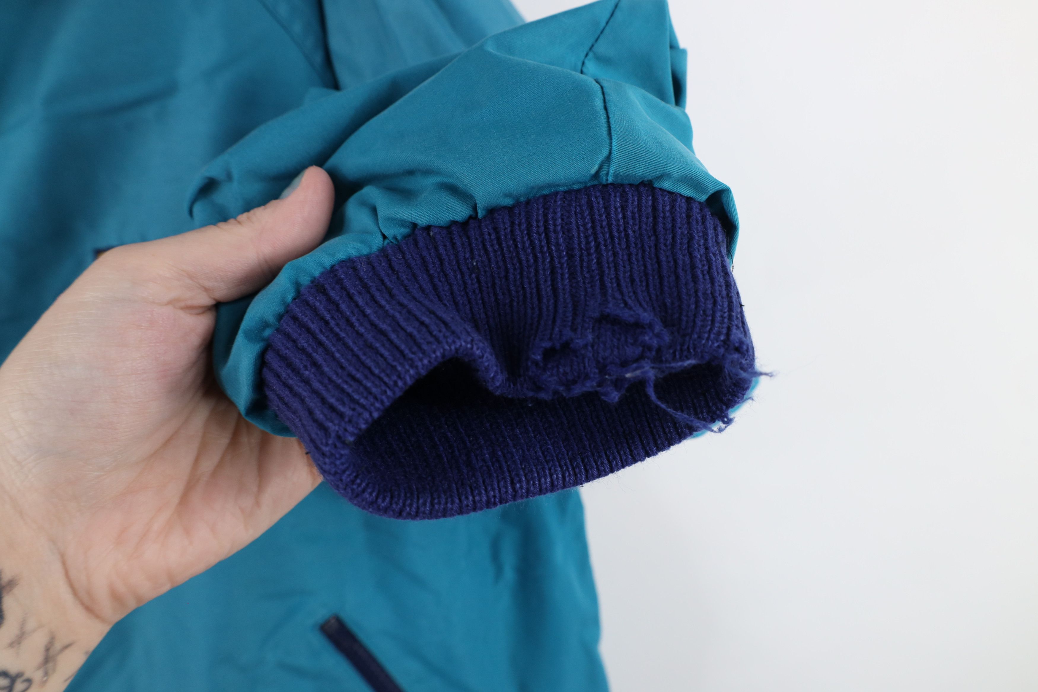 Vintage Vintage 90s OshKosh B'Gosh Fleece Lined Bomber Jacket Teal Size US XL / EU 56 / 4 - 4 Thumbnail