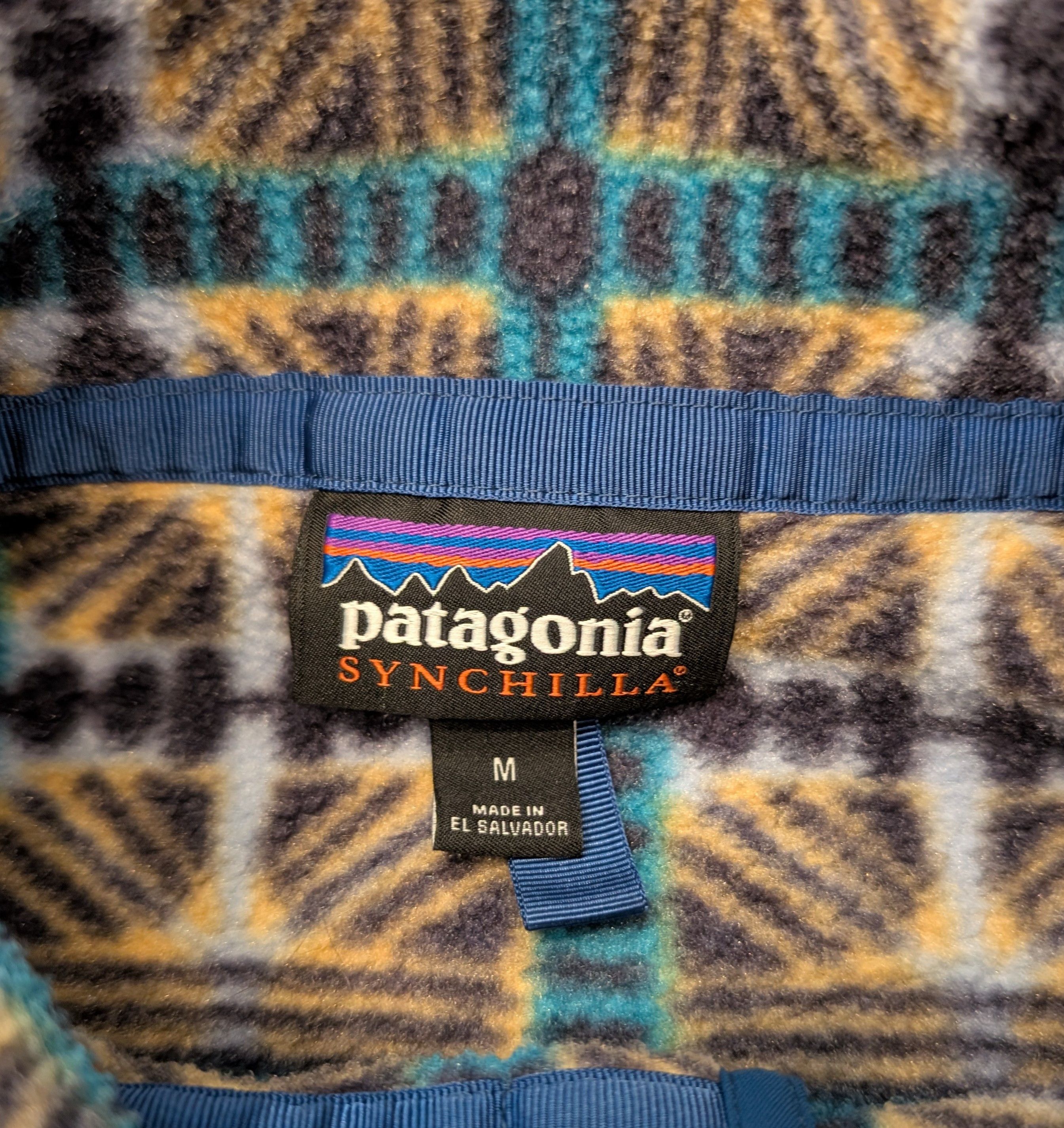 Patagonia RARE Patagonia Synchilla Snap T Fleece Snow Beam Pattern Size M / US 6-8 / IT 42-44 - 3 Thumbnail