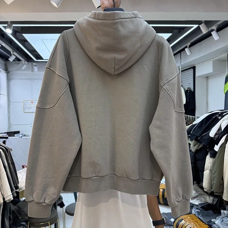 Japanese Brand Zippered Fleece Hoodie Rare Design Pocket Size US M / EU 48-50 / 2 - 2 Thumbnail