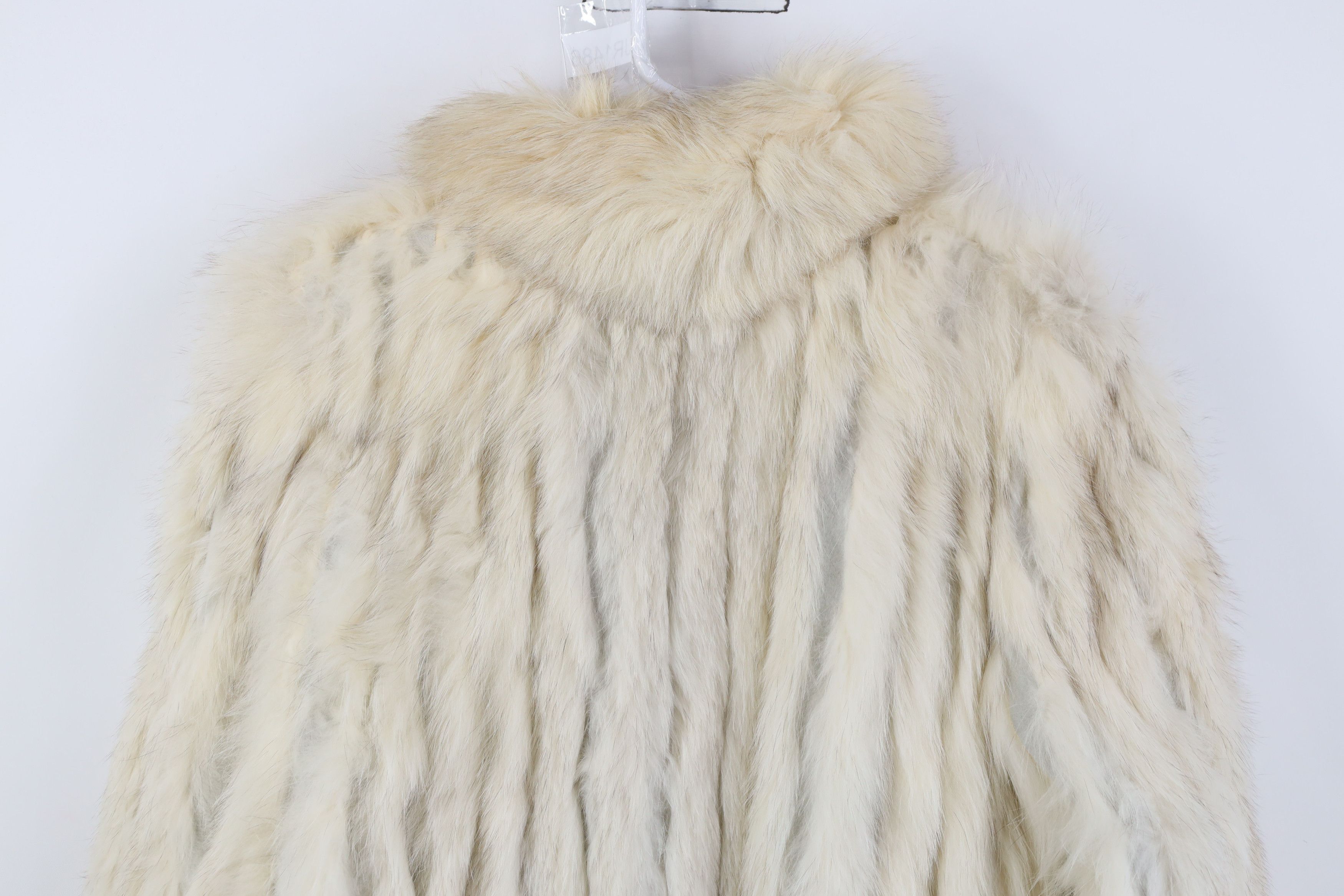 Vintage Vintage 80s 90s Streetwear Genuine Fox Fur Jacket Coat Cream Size M / US 6-8 / IT 42-44 - 14 Thumbnail