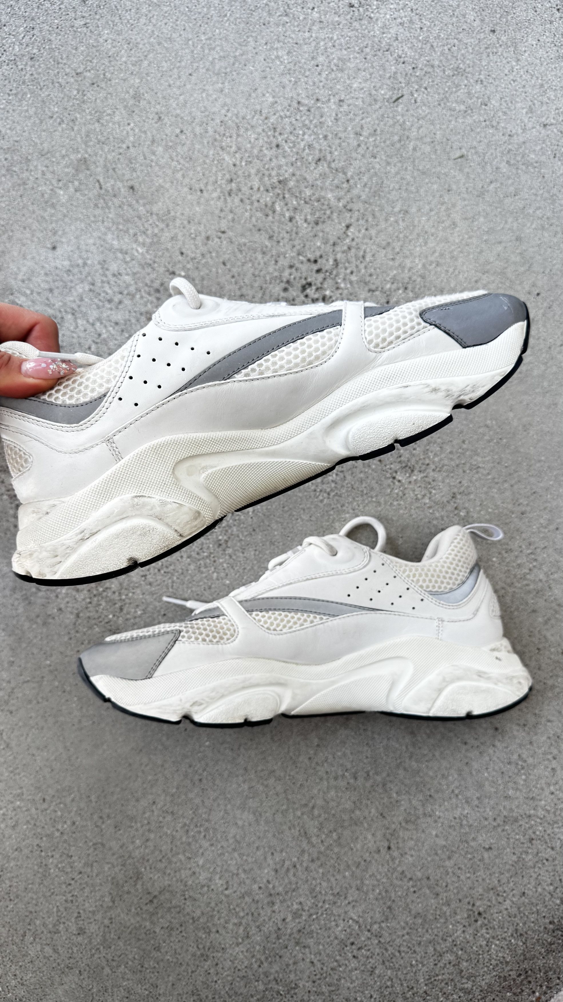 Dior Dior B22 Chunky Sneakers White Grey Size 45 Authentic Size US 12 / EU 45 - 5 Thumbnail