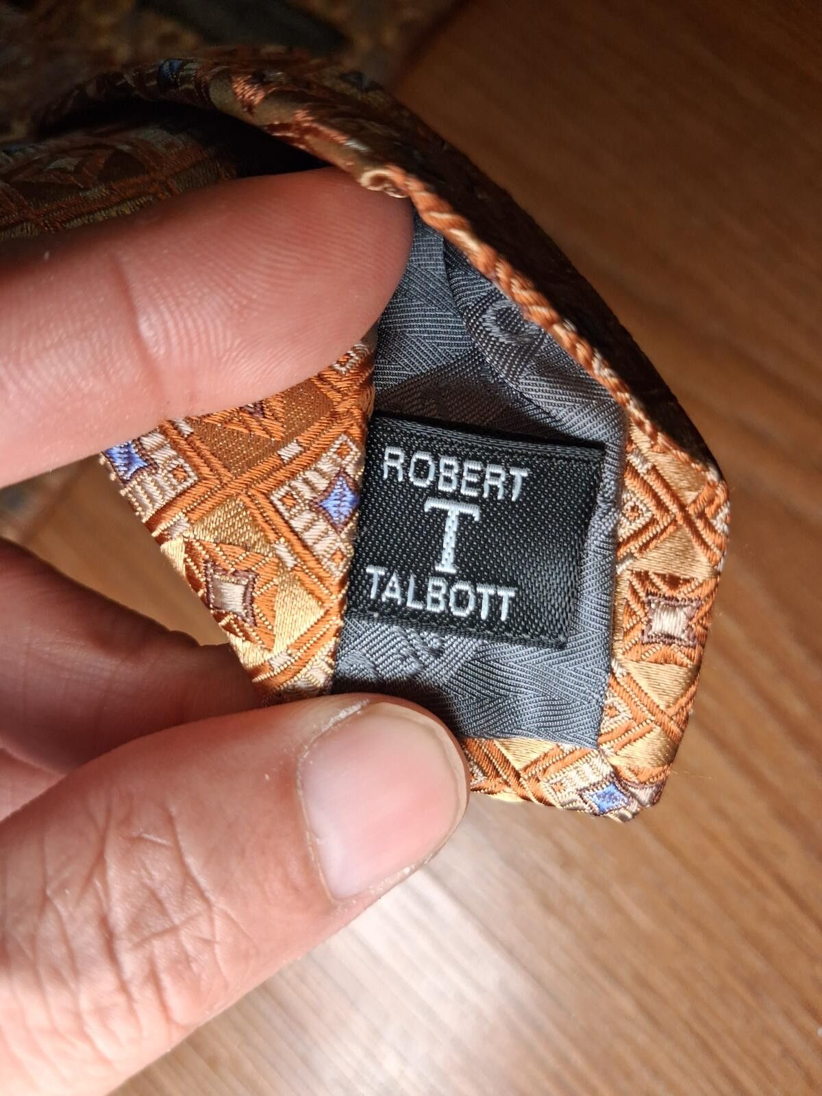 Robert Talbott Robert Talbott Best Of Class Silk Tie Gold Geometric Wide Size ONE SIZE - 4 Thumbnail