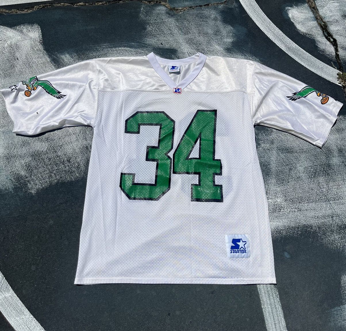 ANDY HARMON PHILADELPHIA EAGLES VINTAGE 1990'S STARTER JERSEY