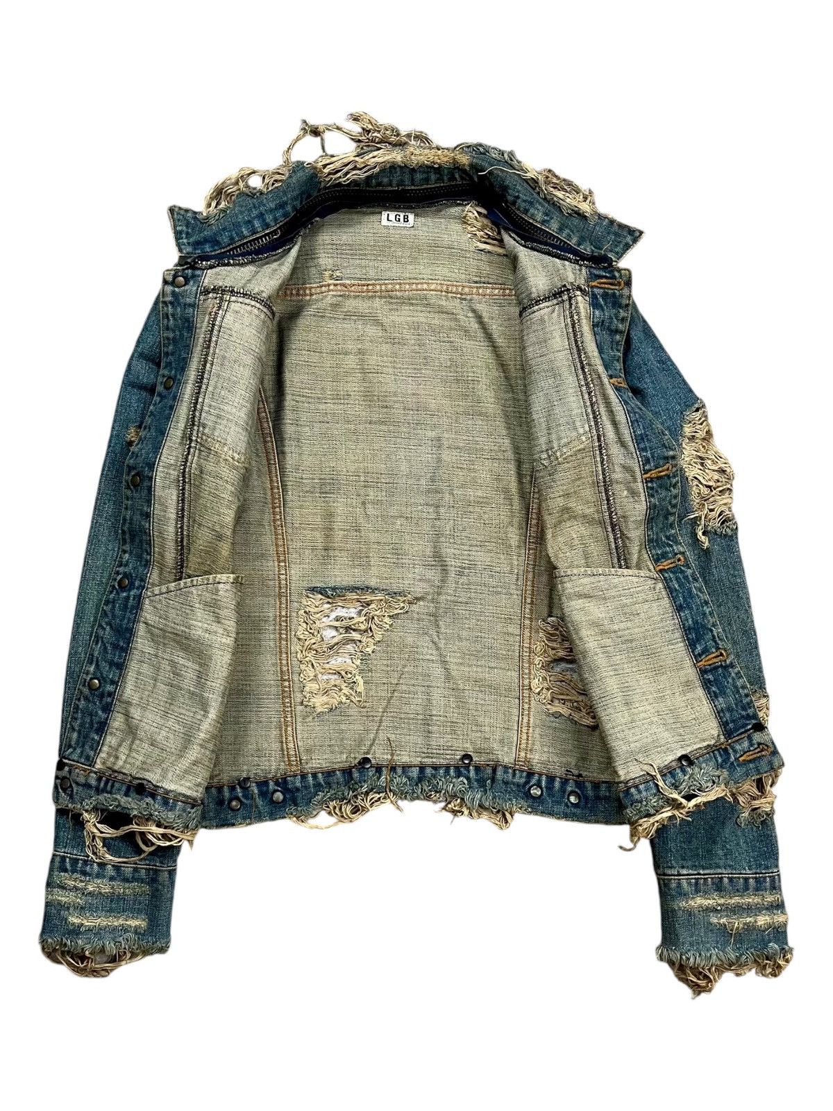 Le Grande Bleu (L.G.B.) LGB - Crash Denim Jacket Size US M / EU 48-50 / 2 - 4 Thumbnail