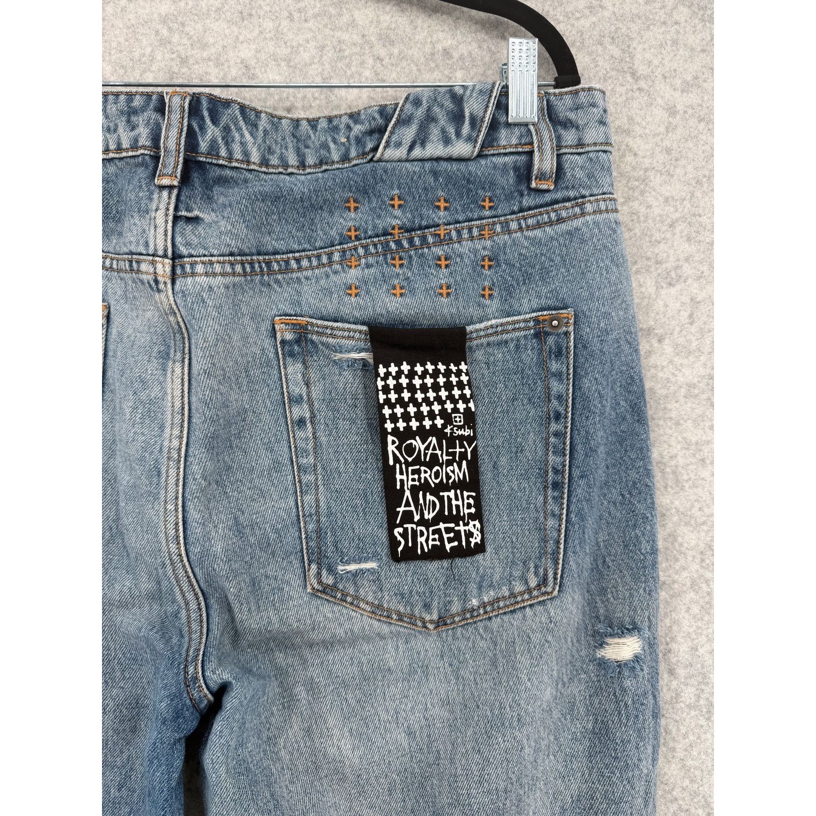 Ksubi NEW Ksubi Chitch Plus One Ripped Light Blue Jeans Size 36 Size US 36 / EU 52 - 5 Thumbnail