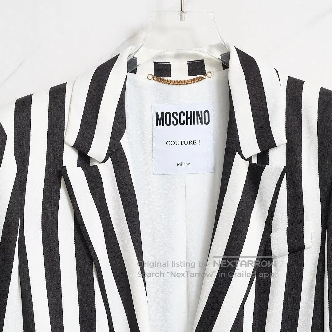 Moschino Moschino Archive Stripes Single-Breasted Blazer. Size S / US 4 / IT 40 - 3 Thumbnail