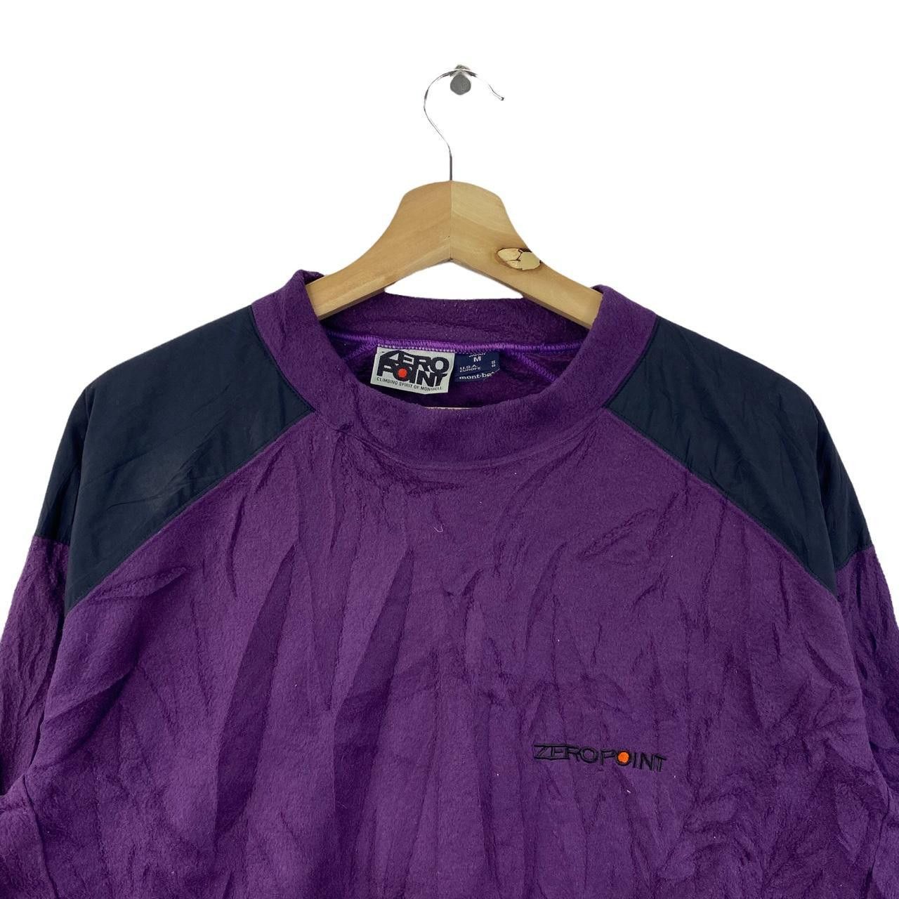 Montbell Vtg MONTBELL ZERO POINT Climbing Purple Fleece Sweater Size US M / EU 48-50 / 2 - 3 Thumbnail