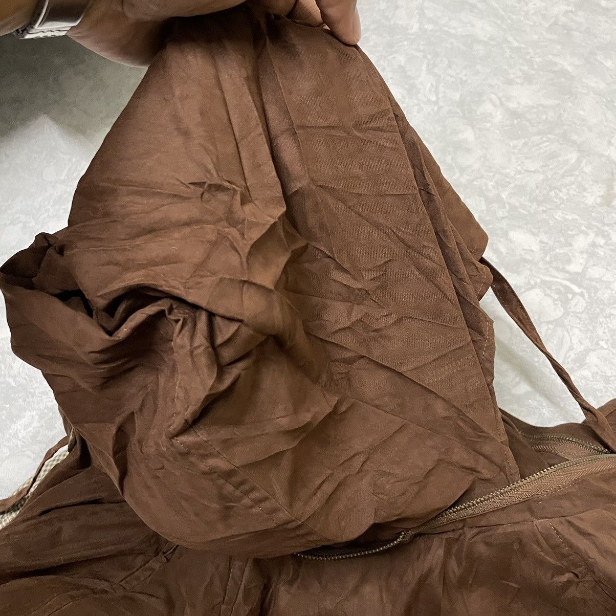 Burberry × Designer × Vintage Vintage Burberrys Novacheck Suede “B” Logo Parka Size US L / EU 52-54 / 3 - 10 Thumbnail