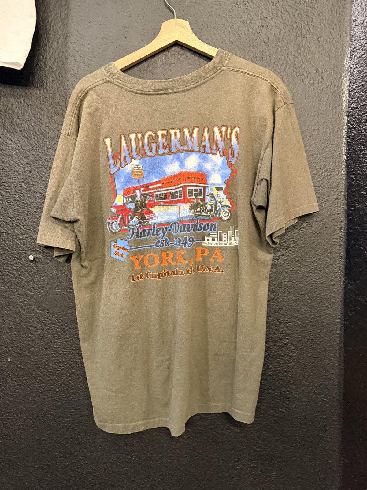 Harley Davidson Vintage Harley Davidson T Shirt Size US XL / EU 56 / 4 - 3 Thumbnail