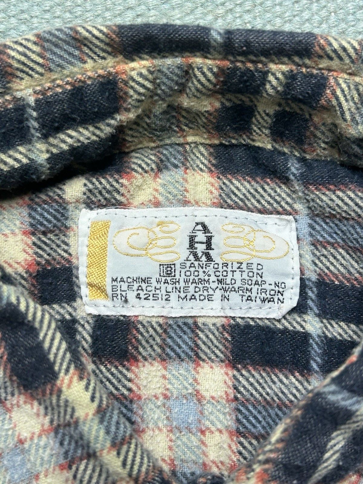 Vintage Vtg 70s pearl snap flannel shirt cotto sanforized plaid S/XS Size US XS / EU 42 / 0 - 3 Thumbnail