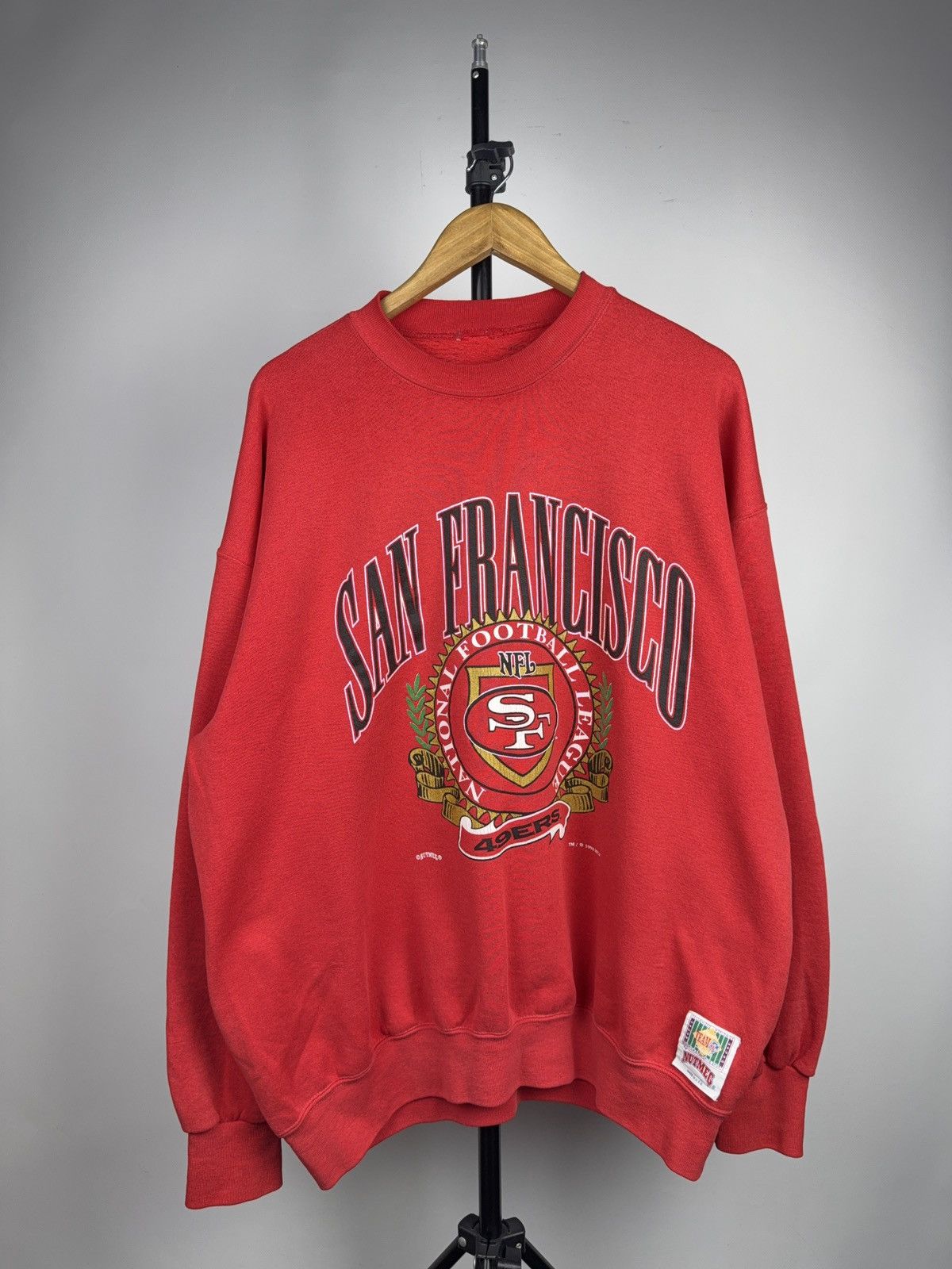 NFL Vintage 1993 49ers Nutmeg Mills Sweatshirt San Francisco NFL Size US XL / EU 56 / 4 - 1 Thumbnail