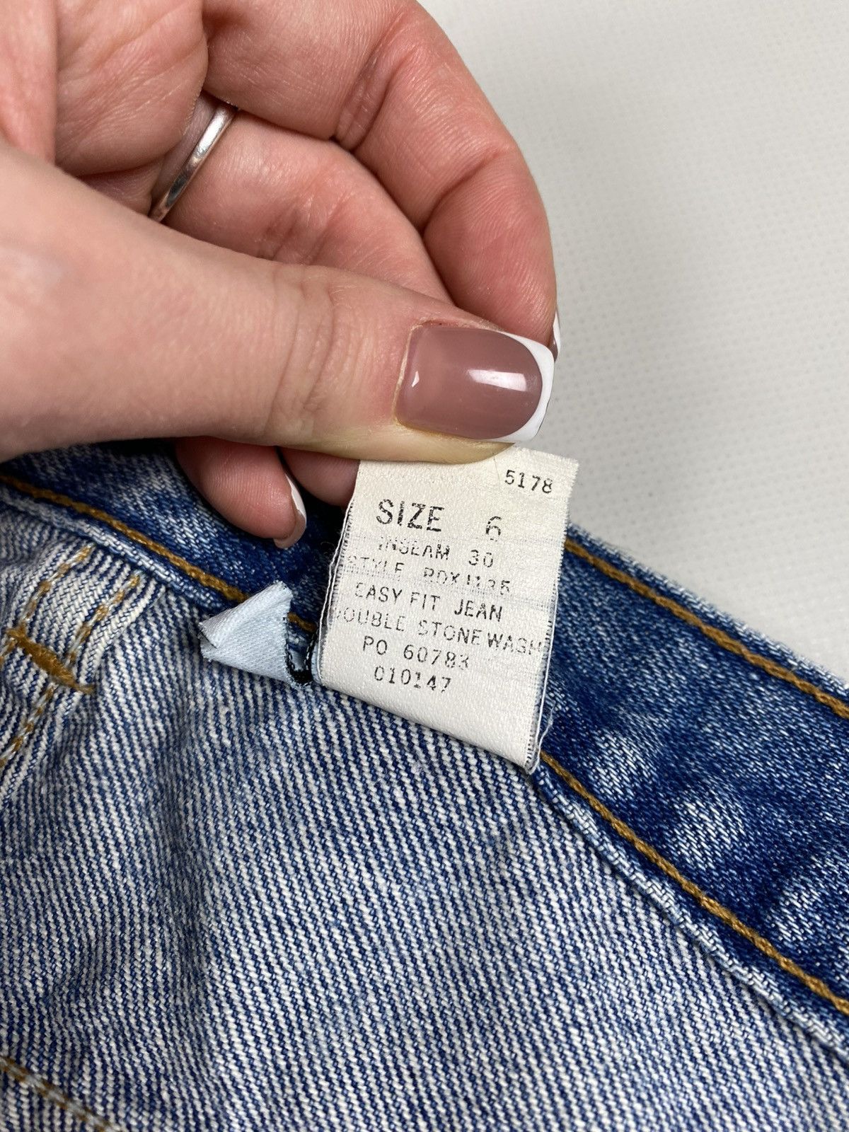 Calvin Klein × Vintage Calvin Klein Vintage 90s washed denim ladies jeans size 6 Size 28" / US 6 / IT 42 - 16 Thumbnail