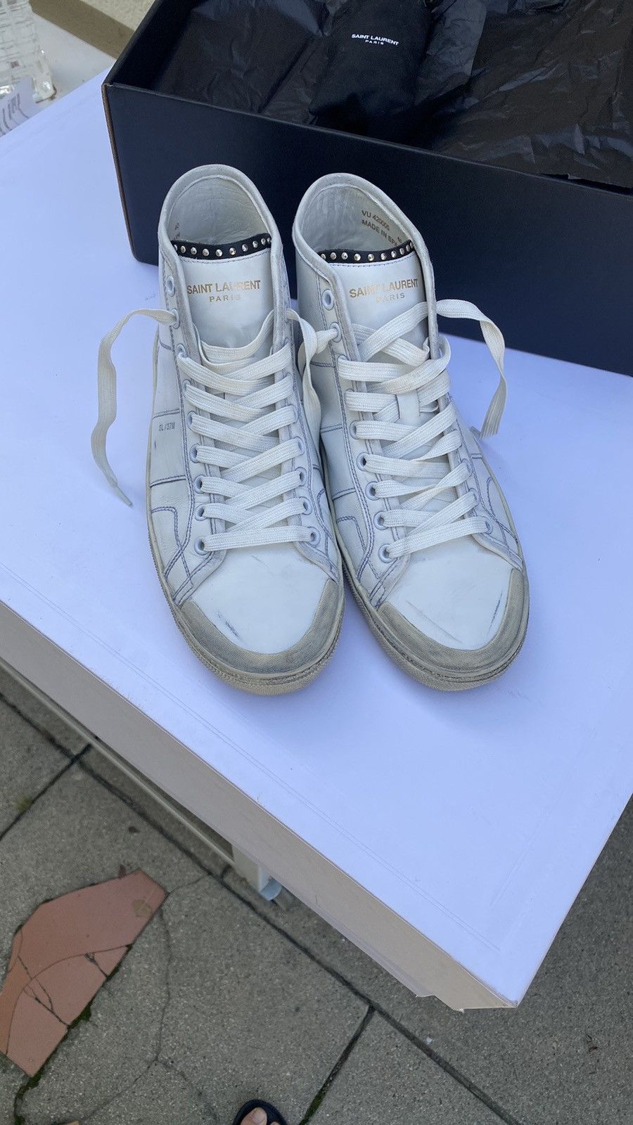 Saint Laurent Paris SL 37M Surf Sound Sneakers Size US 7 / EU 40 - 2 Thumbnail