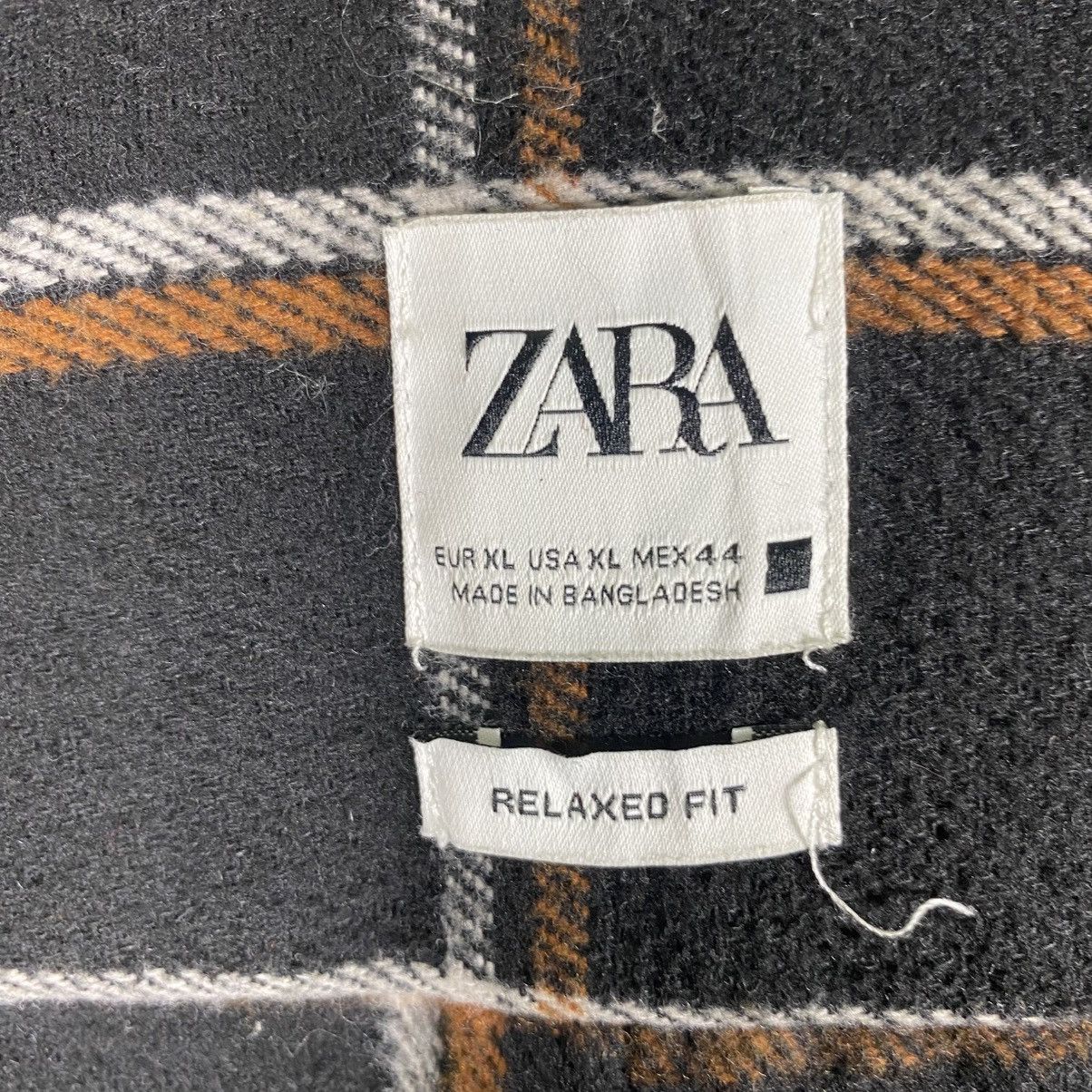 Zara Zara Relaxed Plaid Wool Zipper/Button Shirt Jacket XL Size Size US XL / EU 56 / 4 - 10 Thumbnail