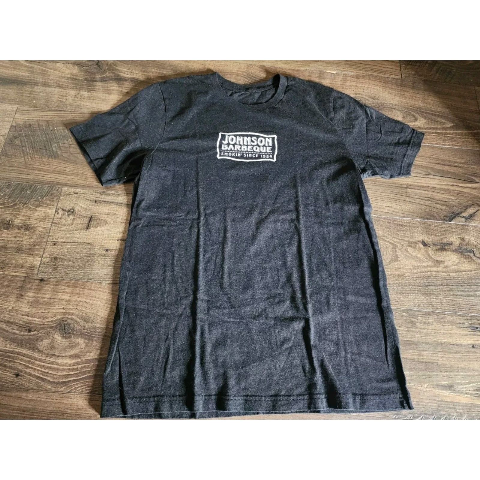 Review Funny Johnson Barbeque FL Yelp Review Restaurant T Shirt Black Double Sided Mens M Size US M / EU 48-50 / 2 - 2 Thumbnail