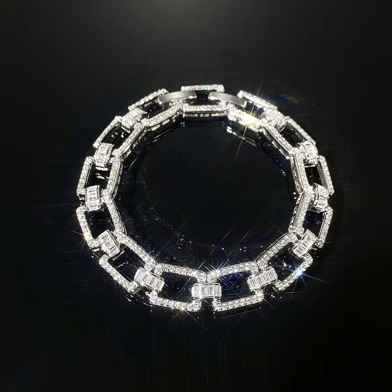 Jewelry Sparkling Cuban Chain Bracelet Size ONE SIZE - 3 Thumbnail
