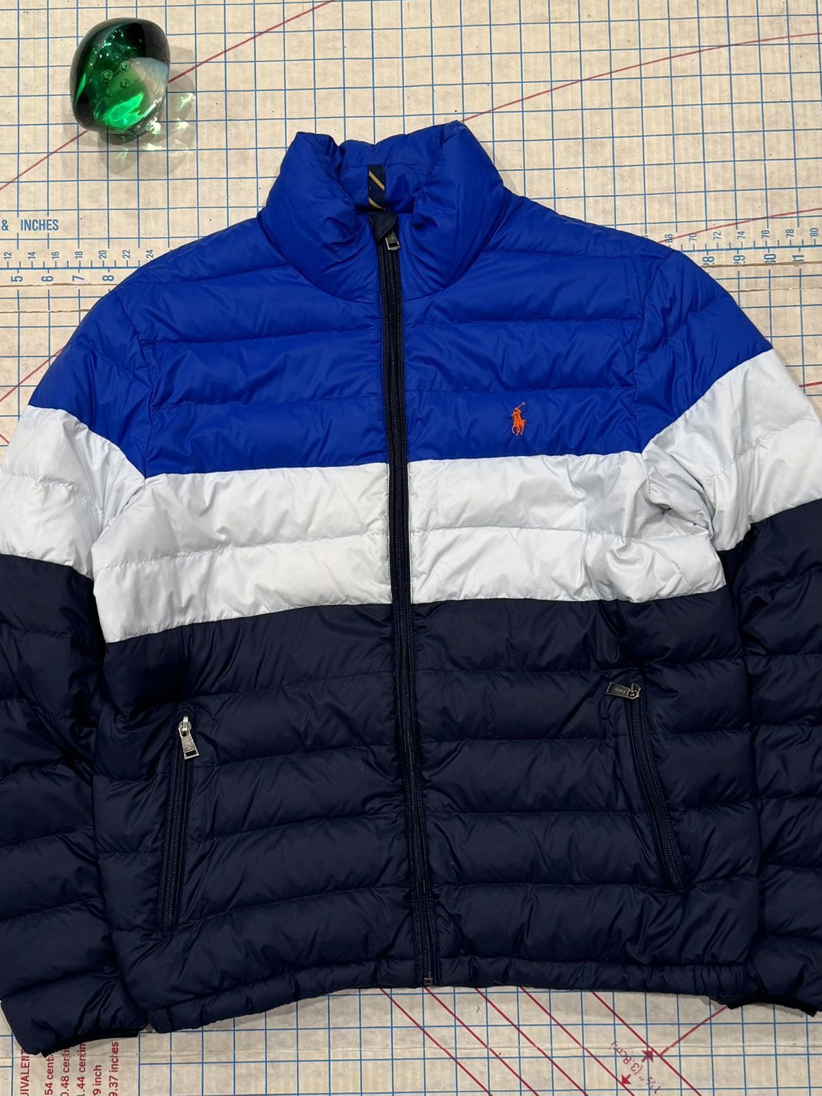 Polo Ralph Lauren Polo Ralph Lauren Puffer Jacket Full Zip Mens Medium Blue Size US M / EU 48-50 / 2 - 2 Thumbnail