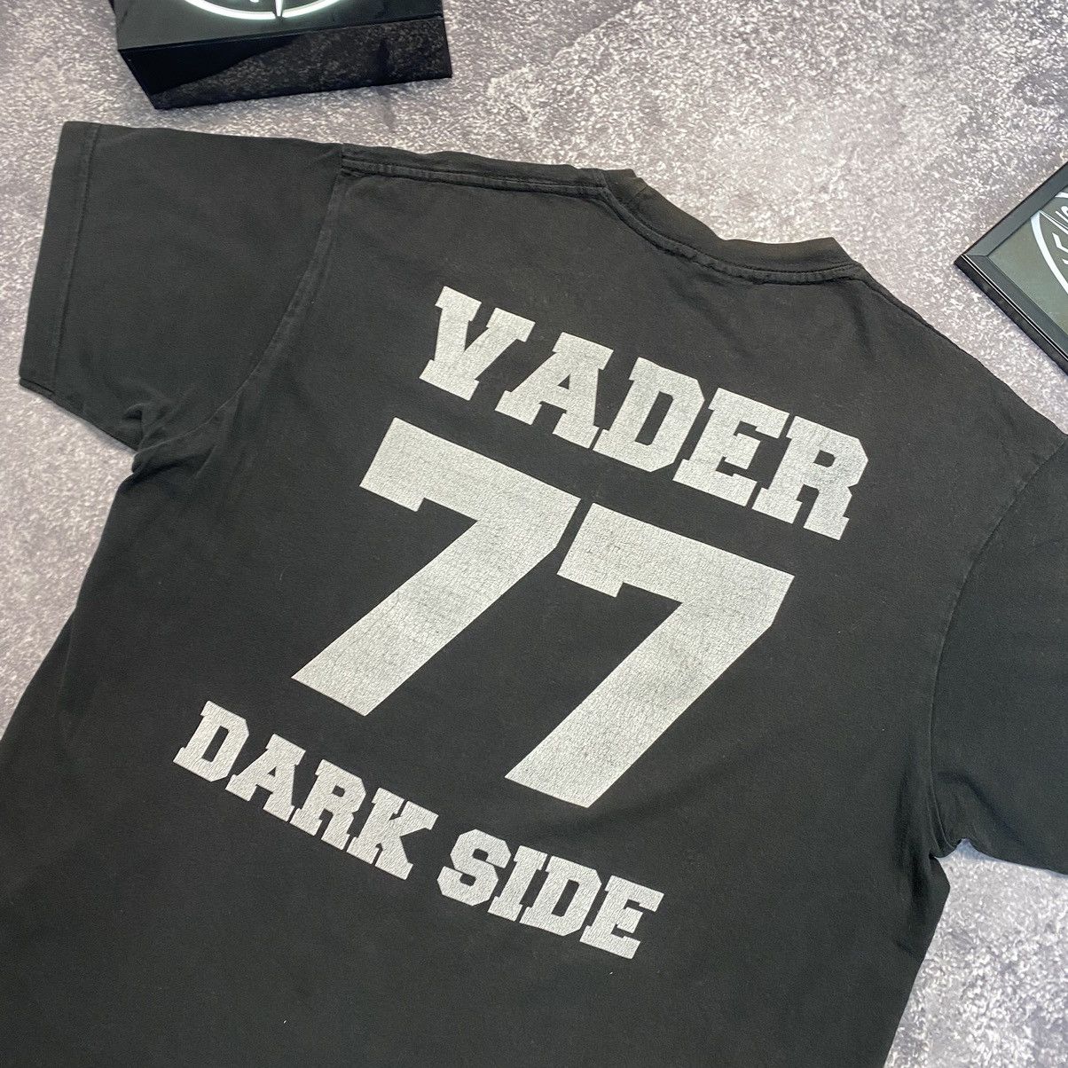 Star Wars × Vintage Vintage Star Wars Darth Vader 77 black faded movie tee Size US L / EU 52-54 / 3 - 10 Thumbnail