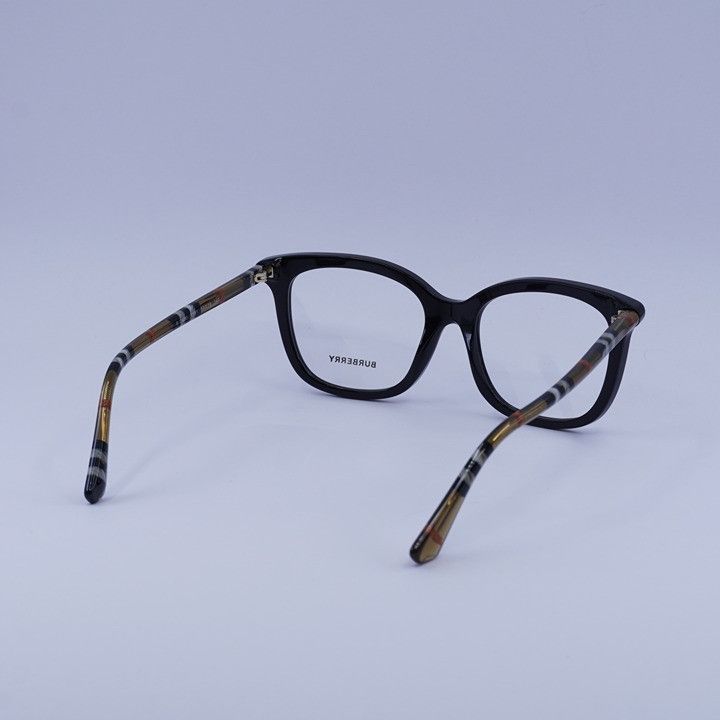 Burberry Burberry BE2430 4161 Women Eyeglasses Black/Check Brown 53mm Size ONE SIZE - 7 Thumbnail