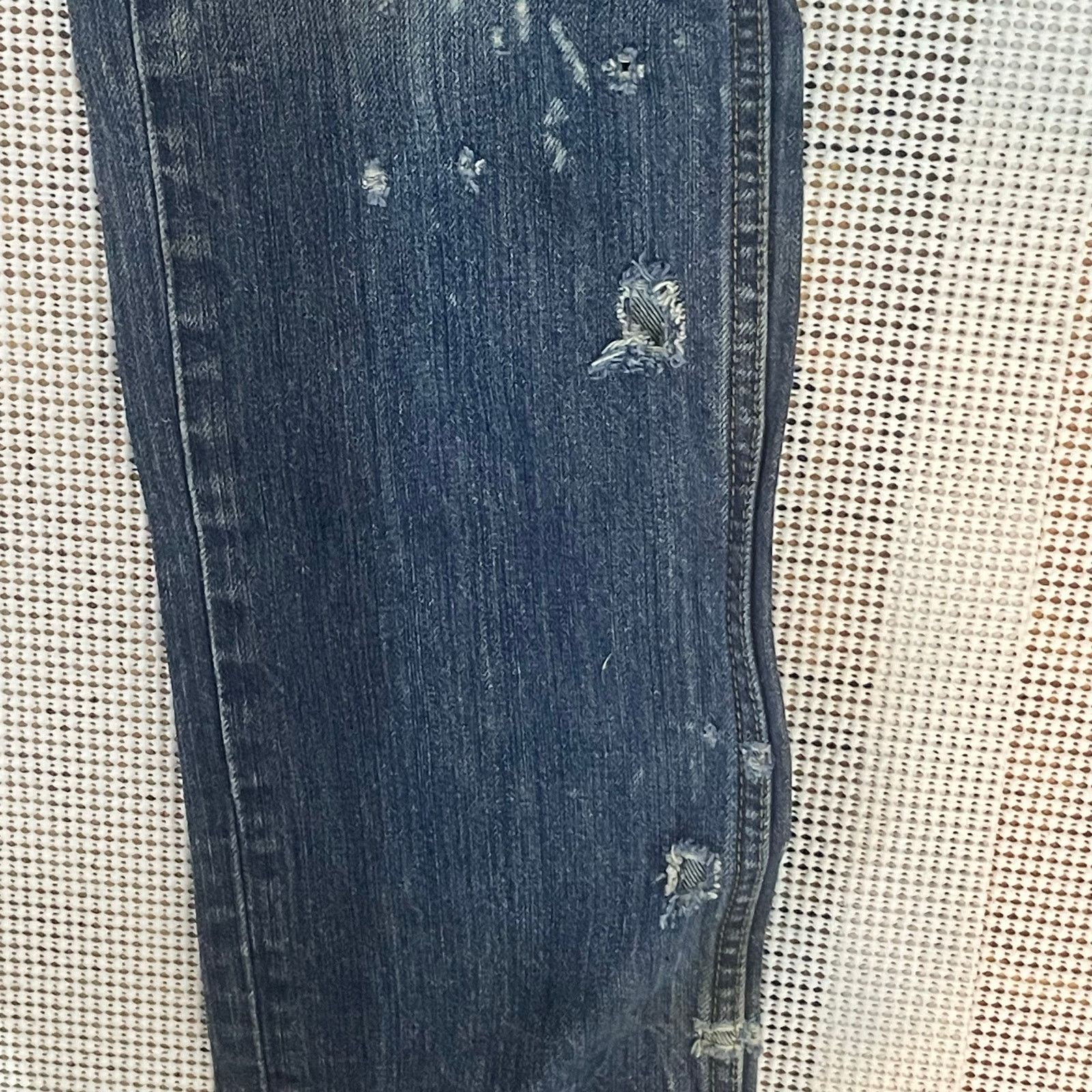 Levi's Levis 32x34 Destroyed Denim Jeans Mens Thrashed Tattered Size US 32 / EU 48 - 9 Thumbnail