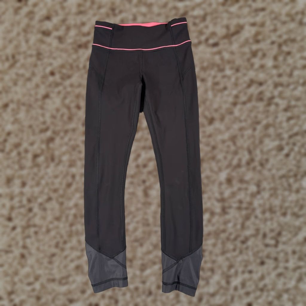 Lululemon Lululemon Pants Womens 2 Black Pace Queen Tight Full-On Luxtreme Run Running Sweatpants Zip Pocket Pockets 25 in Inseam Size 26" / US 2 / IT 38 - 1 Thumbnail