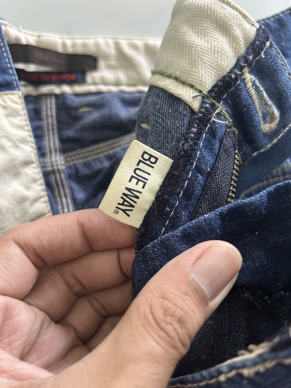 Japanese Brand × Vintage 💥 Vintage Japanese Denim Blue Way Nippon Classic Jeans Size US 32 / EU 48 - 18 Thumbnail