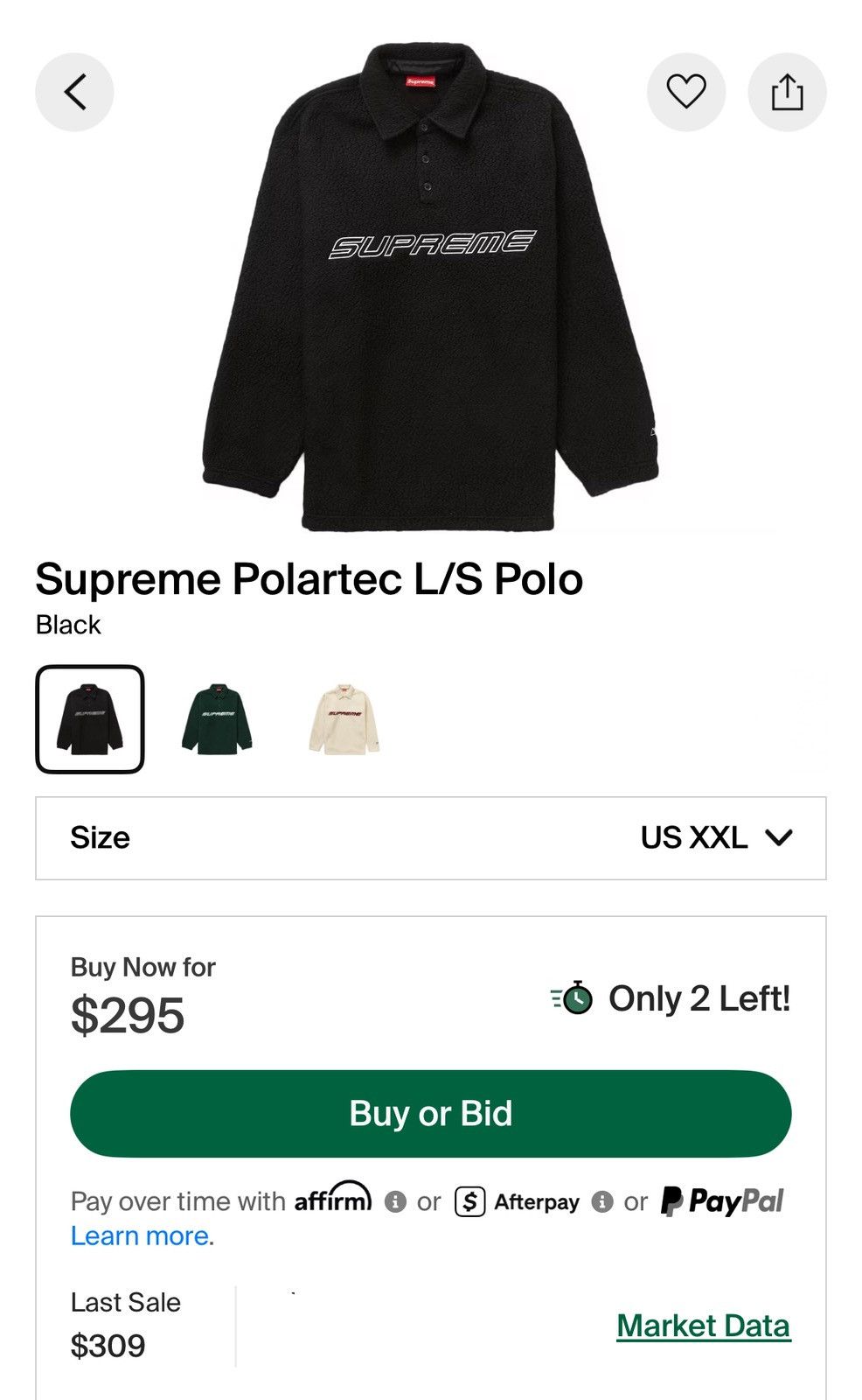 Supreme Supreme Polartec Rugby Sweater Size US XXL / EU 58 / 5 - 7 Thumbnail