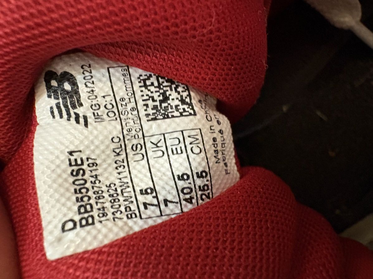 New Balance New Balance 550 Red Size US 9 / IT 39 - 7 Thumbnail