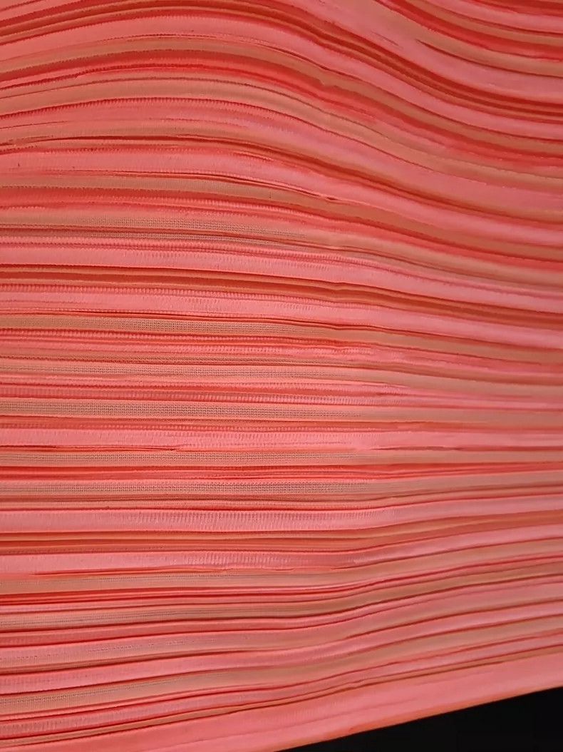 Issey Miyake Issey Miyake size:one size Orange-red horizontal striped l Size M / US 6-8 / IT 42-44 - 8 Thumbnail