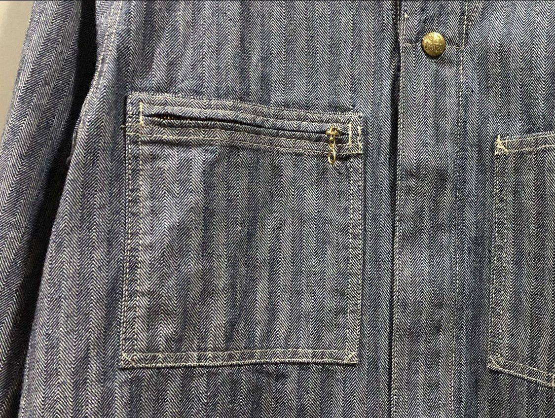 Sugar Cane Sugar Cane HBT Herringbone Twill Selvedge Work Jacket Size US M / EU 48-50 / 2 - 8 Thumbnail