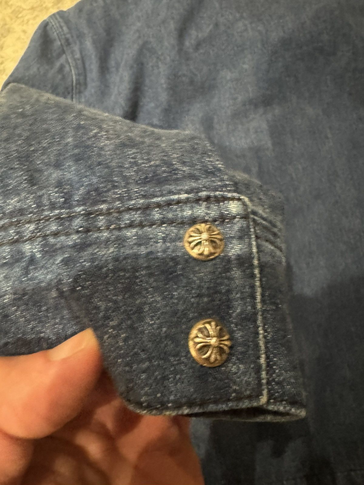 Chrome Hearts Padded denim work dog jacket Size US XXL / EU 58 / 5 - 4 Thumbnail