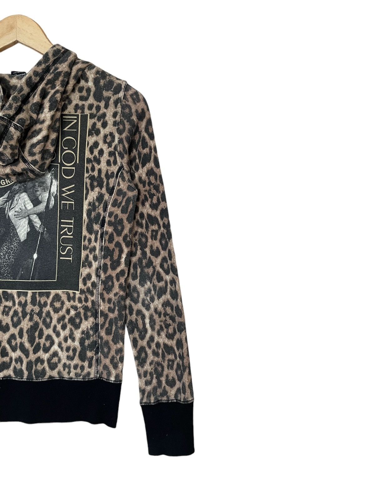 Japanese Brand × MOUSSY × Vintage Vintage Japanese Brand Moussy Leopard Hoodie 1990s Size US M / EU 48-50 / 2 - 6 Thumbnail