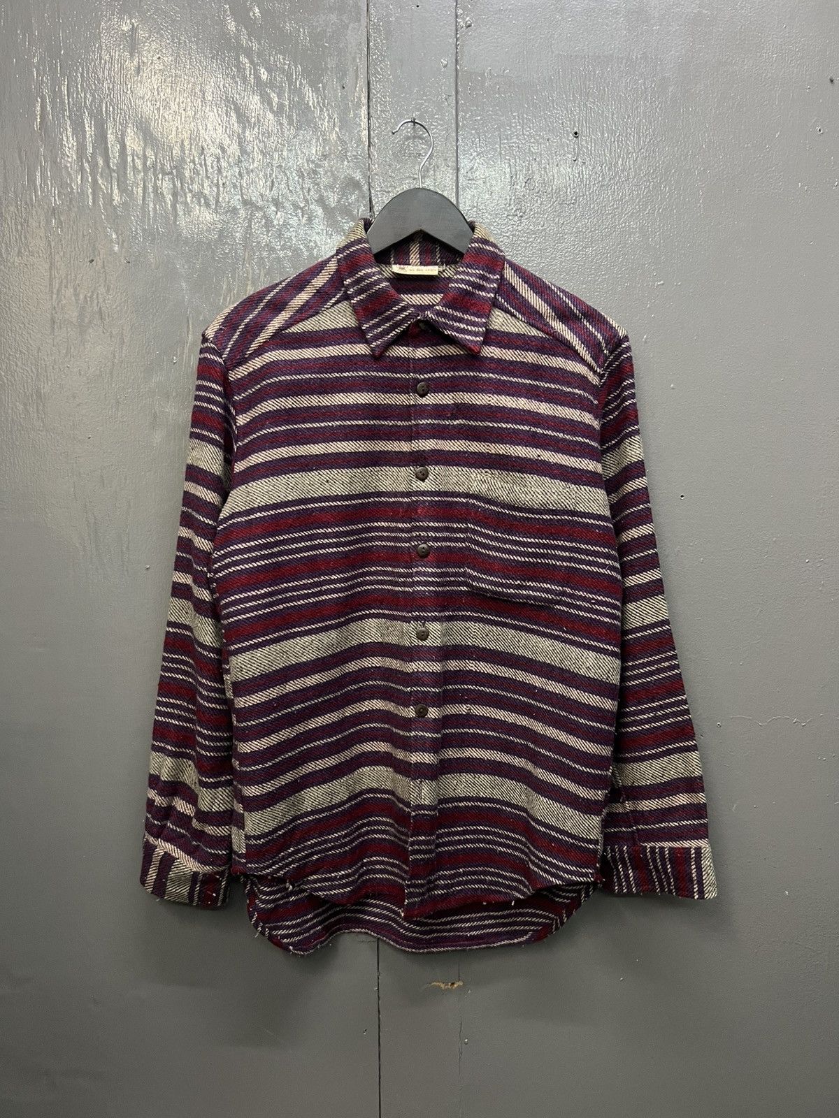 Vintage Vintage Mola Stripe Flannel Size US M / EU 48-50 / 2 - 1 Thumbnail