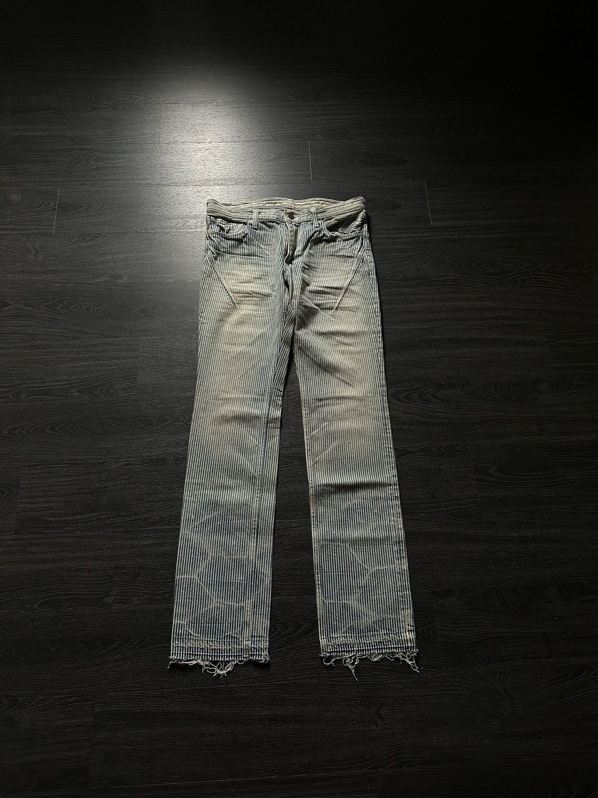 image of Number N Ine x Vintage Ss08 Hickory Denim in Blue, Men's (Size 30)