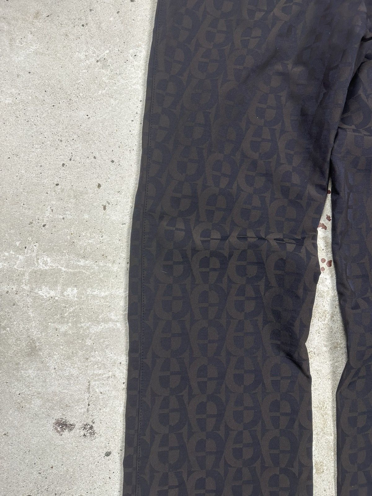 Aigner Vintage 90s Aigner Monogram Nylon Bootcut Flare Pants Size 30" / US 8 / IT 44 - 15 Thumbnail