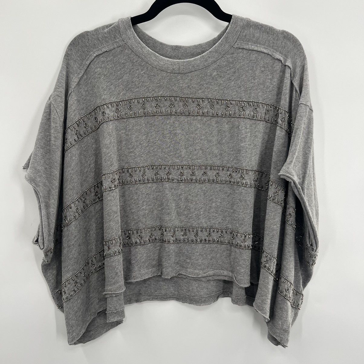 Free People NWT Free People We The Free Sequin Embroidered Dolman Sleeve Size S / US 4 / IT 40 - 1 Thumbnail