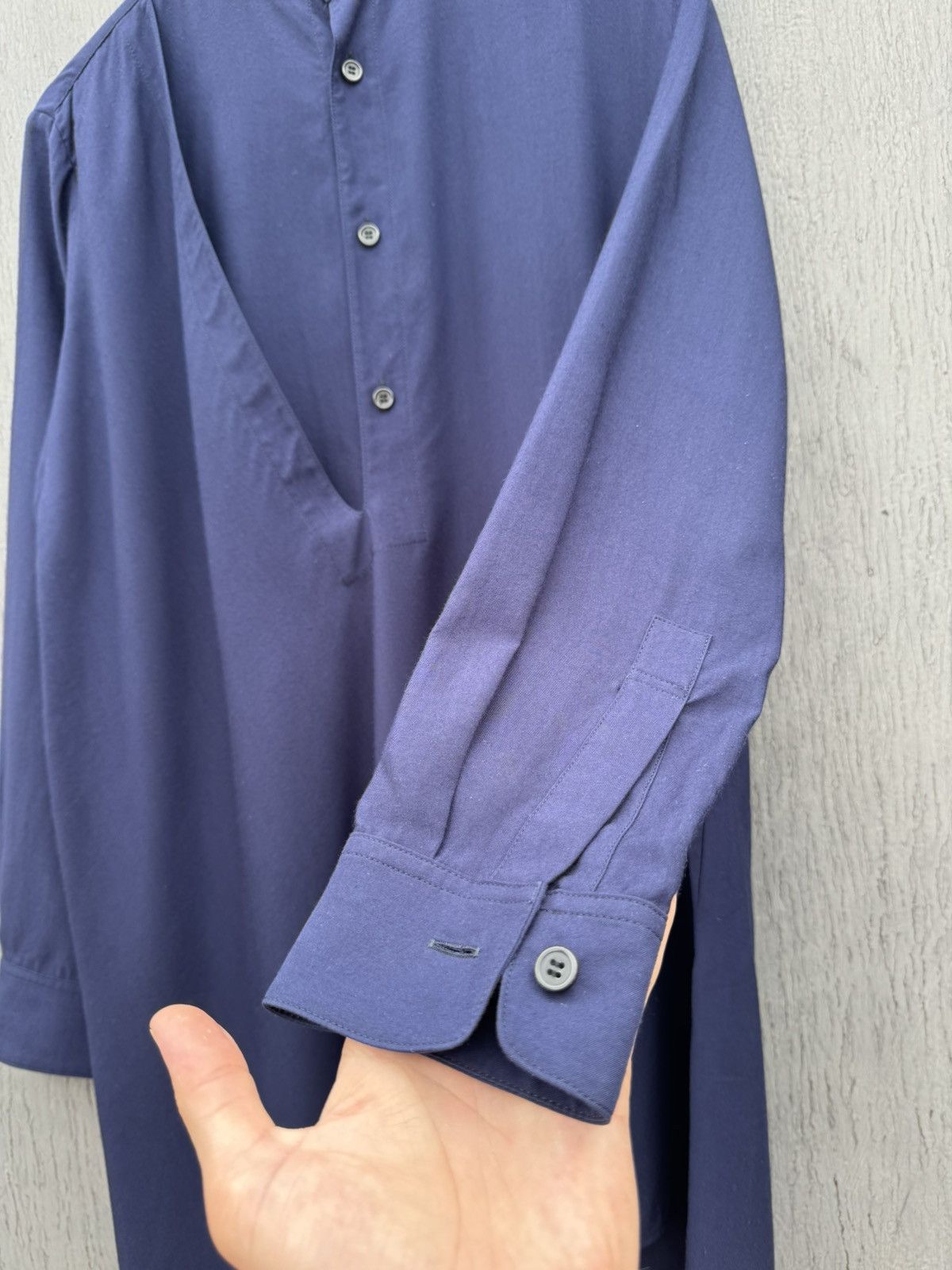 Vintage Y'S Yohji Yamamoto asymmetric dress shirt size 1 Size L / US 10 / IT 46 - 4 Thumbnail