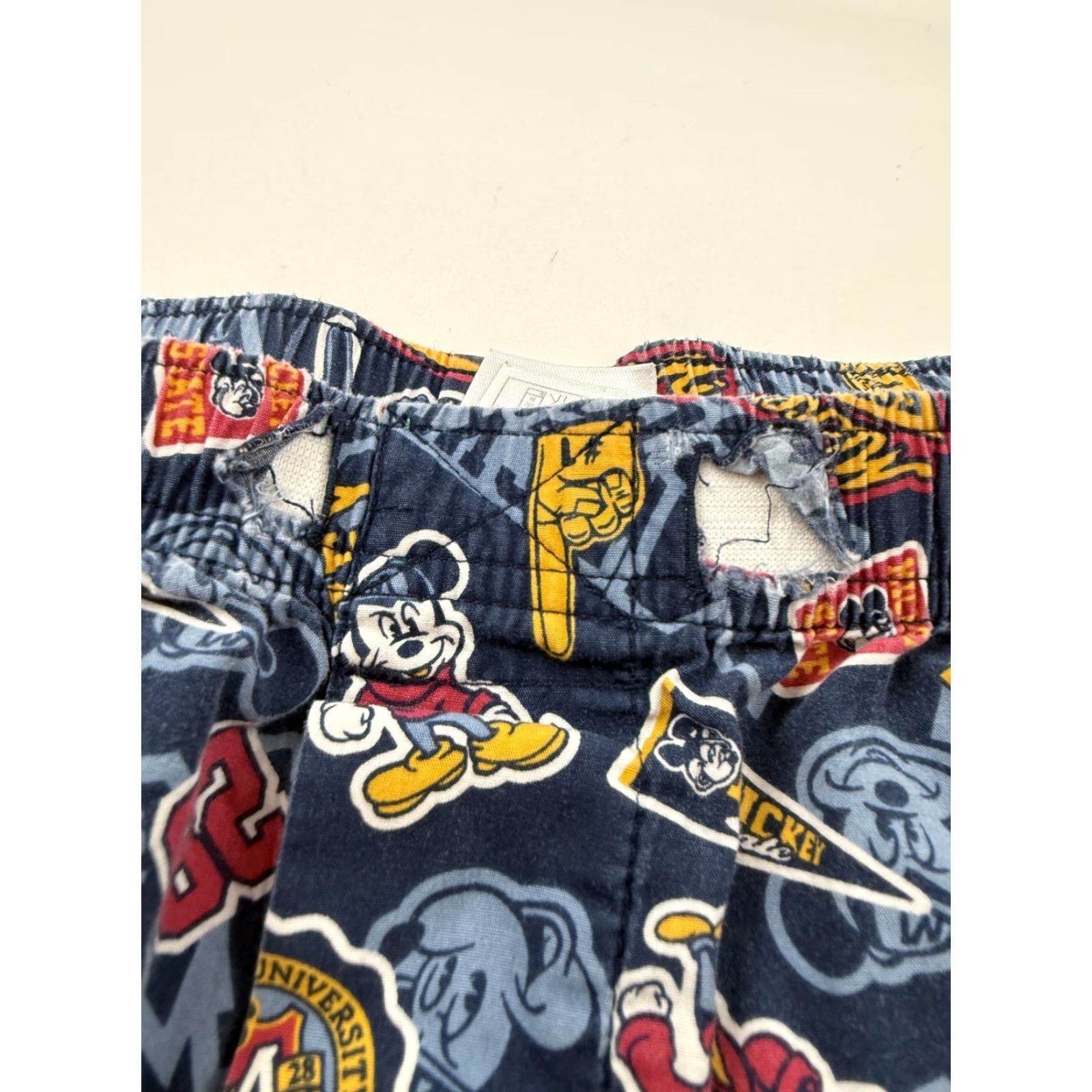 Disney VINTAGE Disney Parks Pajama Pants Mens 2XL Blue Mickey Mouse Lounge Flannel City State Graphic Print Size US 39 - 5 Thumbnail