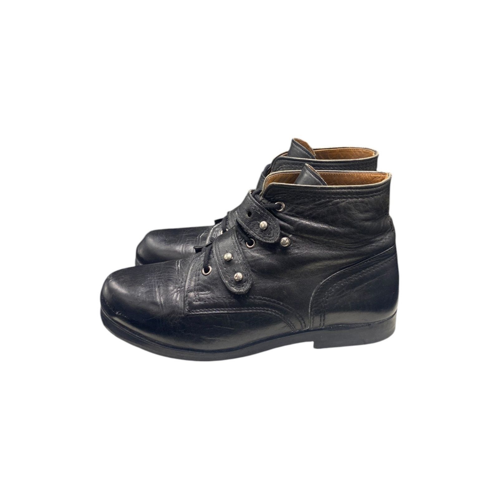Dirk Bikkembergs F/W 1986 Leather Strap Boots Size US 12 / IT 42 - 3 Thumbnail