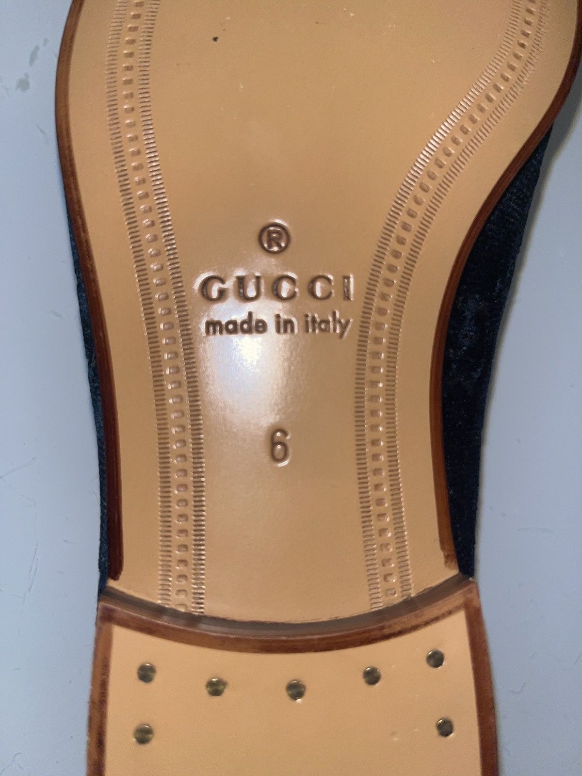 Gucci GUCCI Jordaan Loafers Velvet Flat Size US 6 / EU 39 - 9 Thumbnail