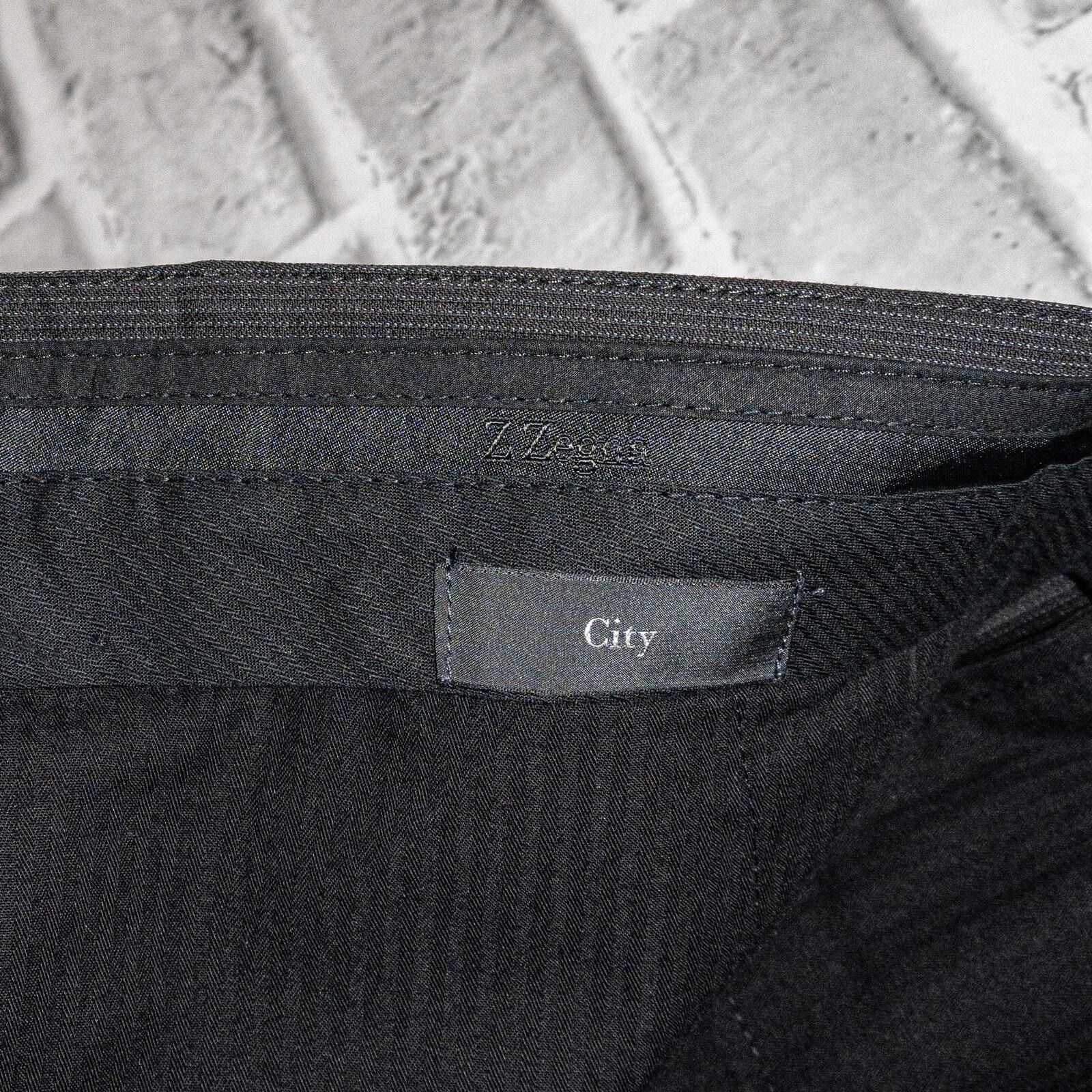 Z Zegna Z Zegna Flat Front Dress Pants Dark Brown micro striped Size US 36 / EU 52 - 5 Thumbnail