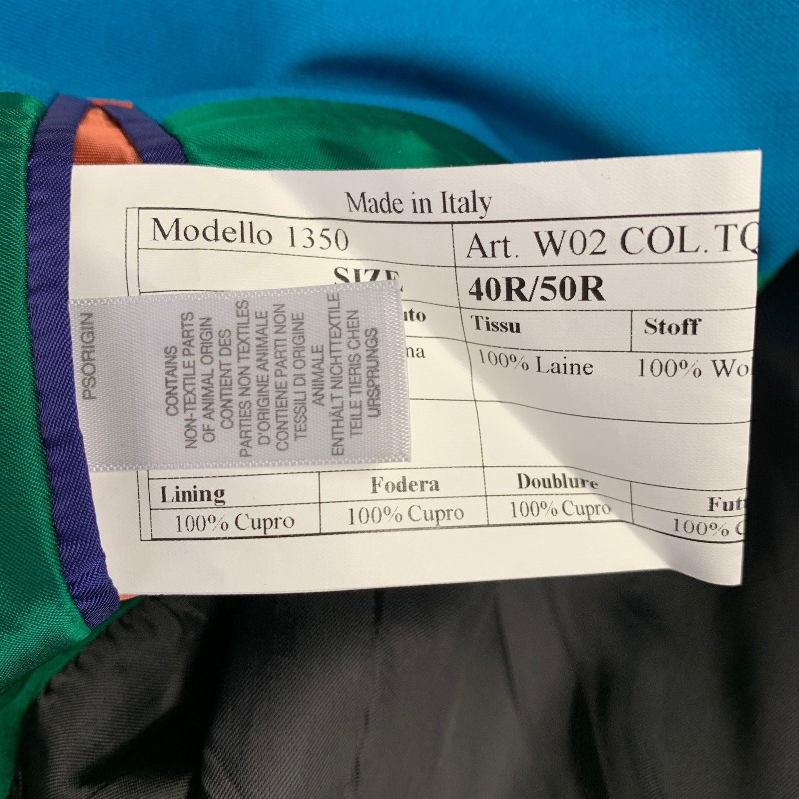 Paul Smith PAUL SMITH Size 36 Kensington Teal Wool Twill Suit Size 36R - 9 Thumbnail