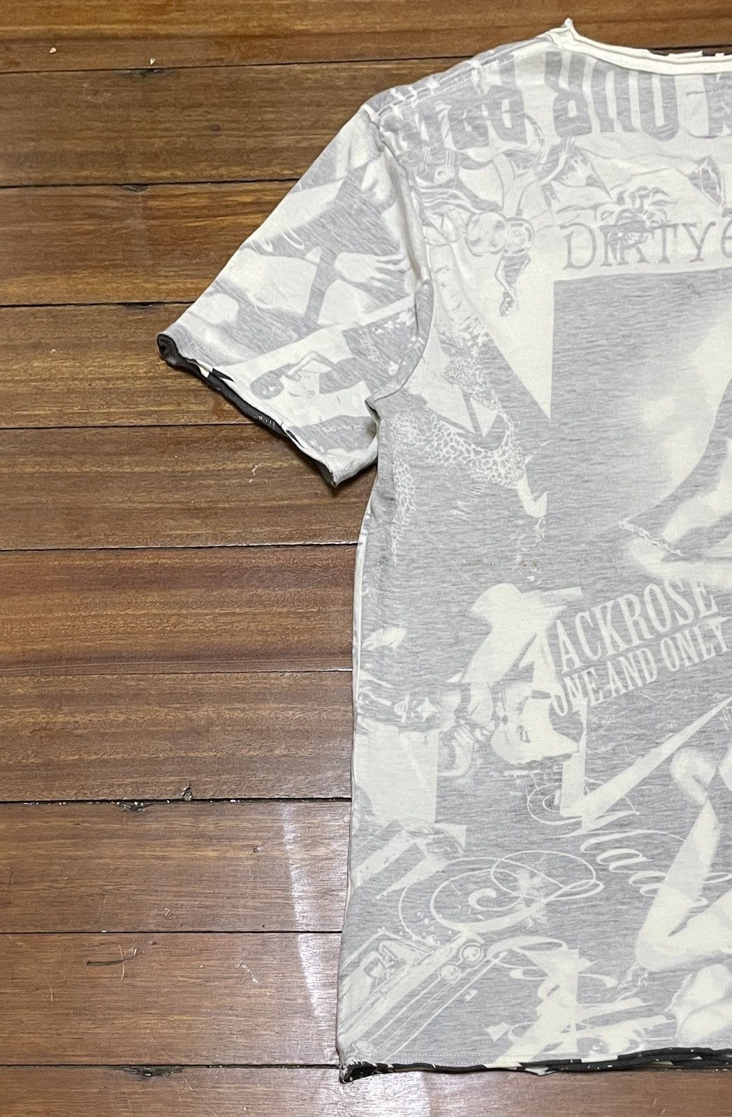 Japanese Brand Rare Vintage Japanese Brand Jackrose Fullprint T-shirt 2000s Size US S / EU 44-46 / 1 - 7 Thumbnail