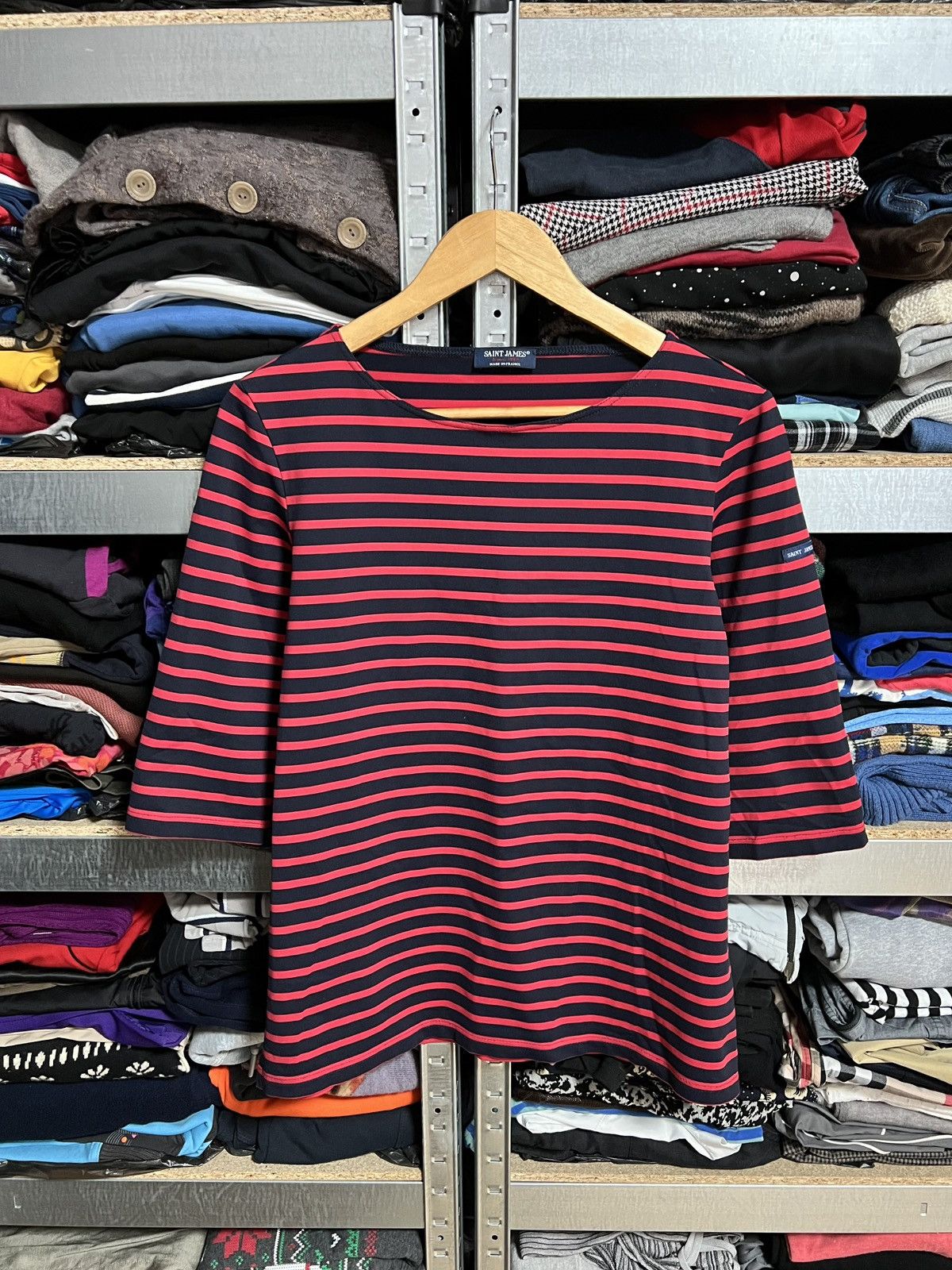 Saint James Saint James Asap Rocky Striped 3/4 Sleeve T Shirt Size M Size M / US 6-8 / IT 42-44 - 1 Thumbnail