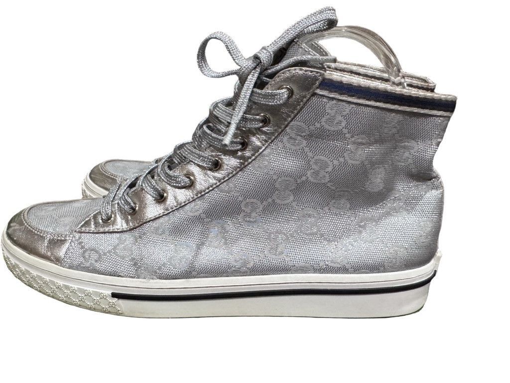 Gucci Gucci GG Tennis 1977 High-Top Sneakers -in Box with COA Size US 7 / IT 37 - 2 Thumbnail